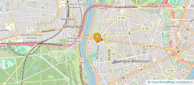 localisation de l'entreprise SCI IMMOTEP à BOULOGNE-BILLANCOURT