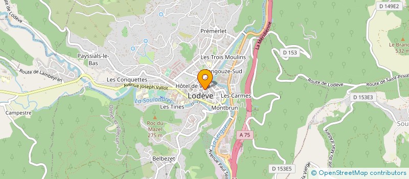 localisation de l'entreprise SCI IMMOTHEO  LODEVE