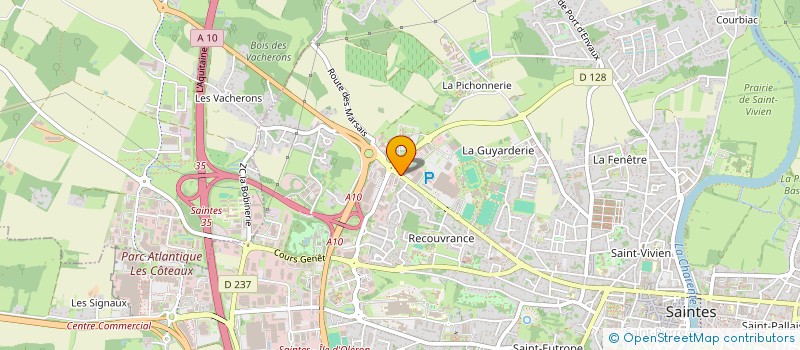 localisation de l'entreprise SCI IMMOTISSE à SAINTES