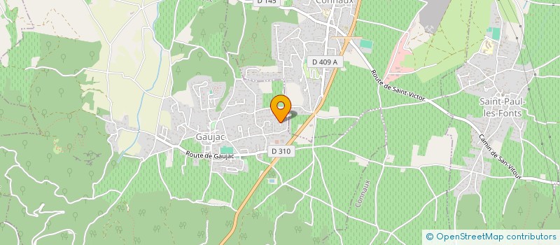 localisation de l'entreprise SCI IMMOTOM  GAUJAC