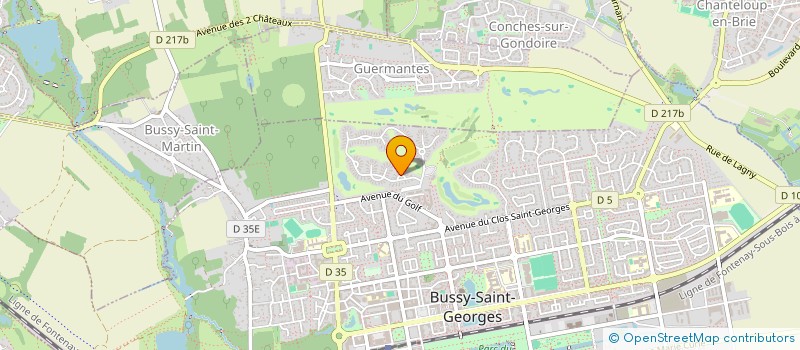 localisation de l'entreprise SCI IMMOTRADER  BUSSY-SAINT-GEORGES