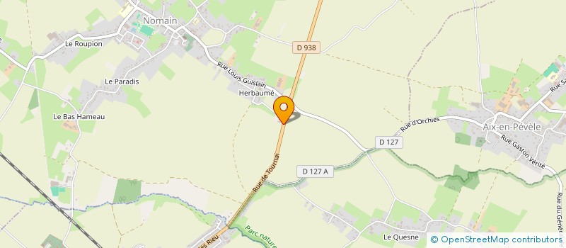 localisation de l'entreprise SCI IMMOTRANSNORD  NOMAIN