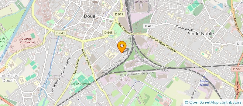 localisation de l'entreprise SCI IMMOTTE à DOUAI