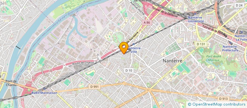 localisation de l'entreprise SCI IMMOVAL  NANTERRE