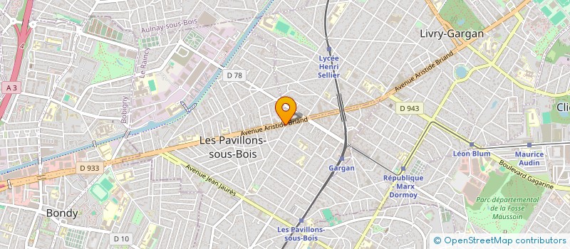 localisation de l'entreprise SCI IMMOVEST  LES PAVILLONS-SOUS-BOIS