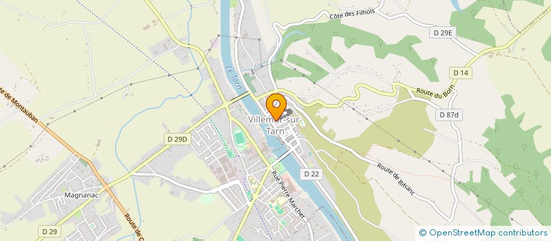 localisation de l'entreprise SCI IMMOVILLEMUR  VILLEMUR-SUR-TARN