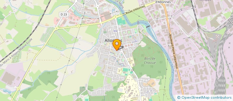 localisation de l'entreprise SCI IMMOVISA  ALLONNES