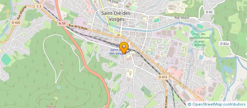 localisation de l'entreprise SCI IMMOX à SAINT-DIE-DES-VOSGES