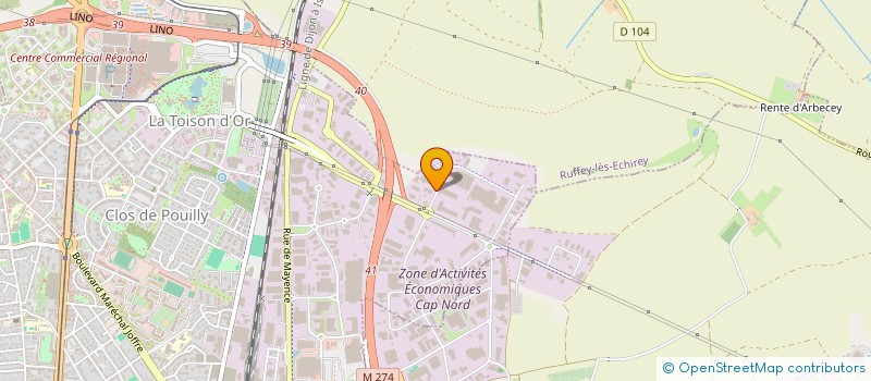 localisation de l'entreprise SCI IMO 2E à DIJON