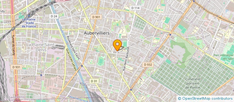 localisation de l'entreprise SCI IMO  AUBERVILLIERS