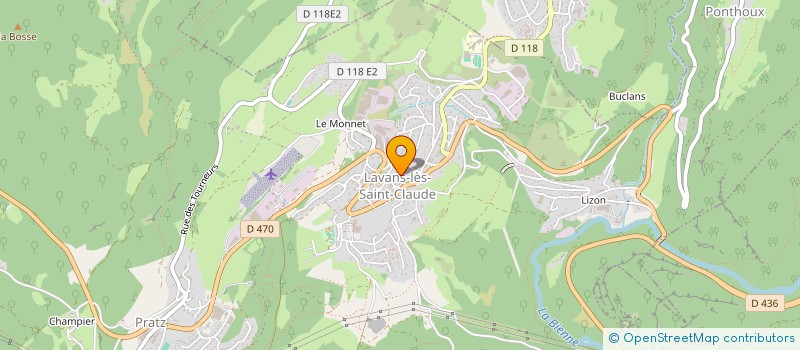 localisation de l'entreprise SCI IMOCLER  LAVANS-LES-SAINT-CLAUDE