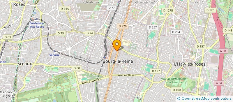 localisation de l'entreprise SCI IMOGA à BOURG-LA-REINE