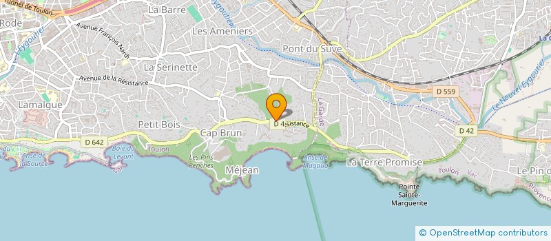 localisation de l'entreprise SCI IMOLI  TOULON