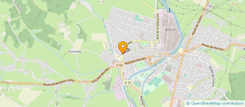 localisation de l'entreprise SCI IMOREVE  GUEUGNON