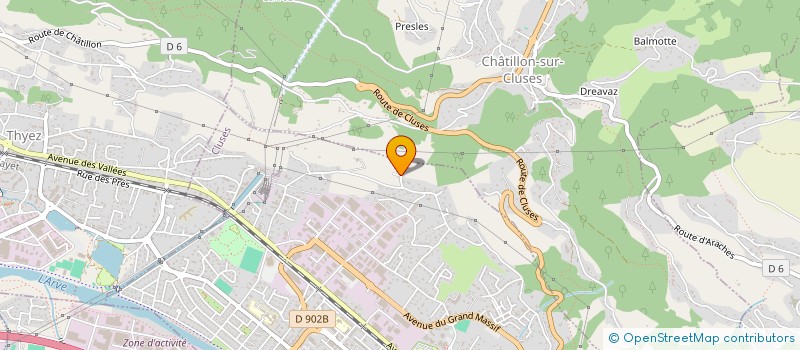 localisation de l'entreprise SCI IMOS 1  CLUSES