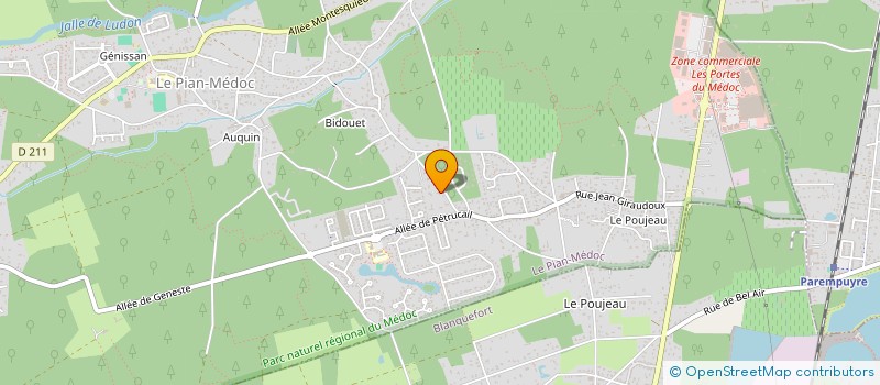 localisation de l'entreprise SCI IMOSTEO à LE PIAN-MEDOC