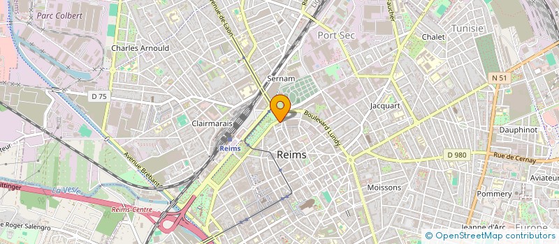 localisation de l'entreprise SCI IMOTEP LOCATION  REIMS