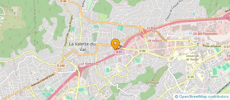 localisation de l'entreprise SCI IMOTO à LA VALETTE-DU-VAR