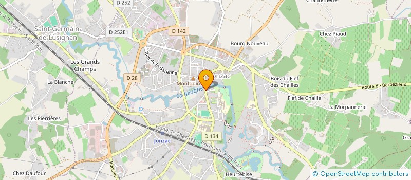 localisation de l'entreprise SCI IMOTRA  JONZAC