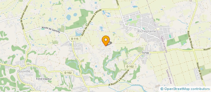 localisation de l'entreprise SCI IMPACT  SAINTE-ANNE