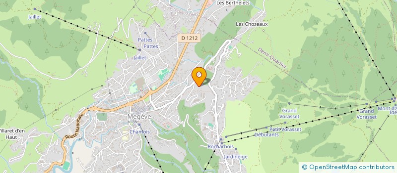 localisation de l'entreprise SCI IMPACT  MEGEVE