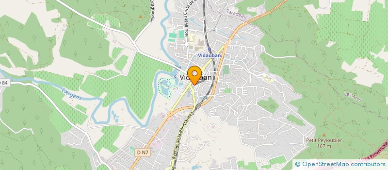 localisation de l'entreprise SCI IMPASSE DE LA REPUBLIQUE  VIDAUBAN