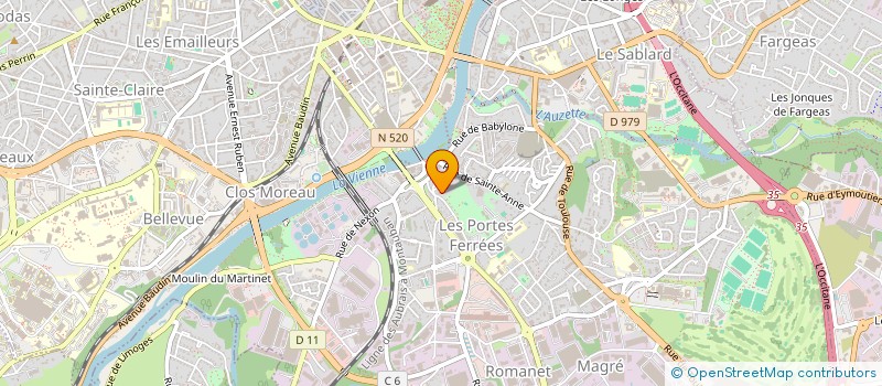 localisation de l'entreprise SCI IMPASSE DE LA ROCHE à LIMOGES