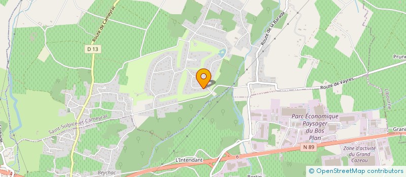 localisation de l'entreprise SCI IMPASSE DE LA SOURCE  SAINT-SULPICE-ET-CAMEYRAC