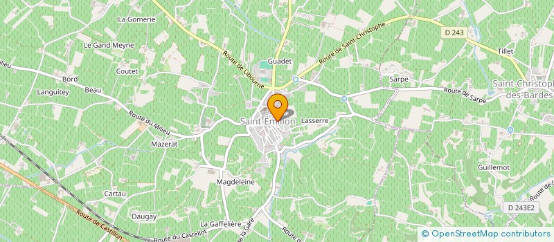 localisation de l'entreprise SCI IMPASSE DES CORDELIERS  SAINT-EMILION