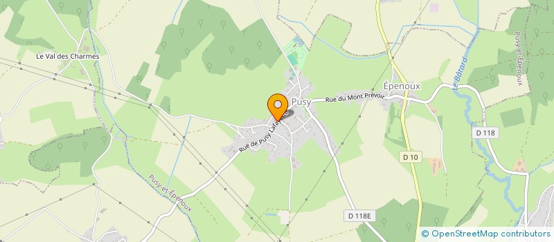 localisation de l'entreprise SCI IMPASSE DES ECOUCHOUX à PUSY-ET-EPENOUX