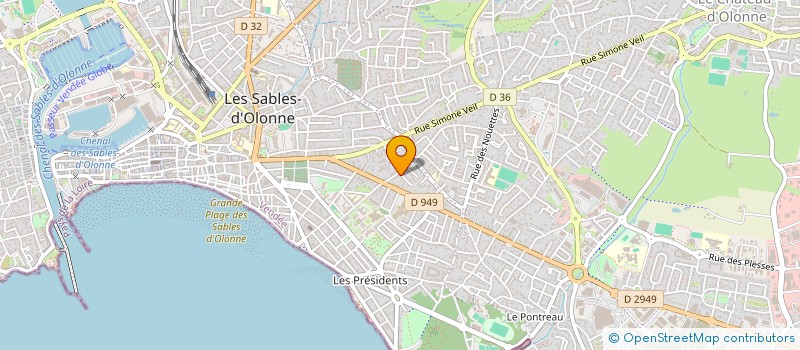 localisation de l'entreprise SCI IMPASSE DES MENHIRS à LES SABLES D'OLONNE