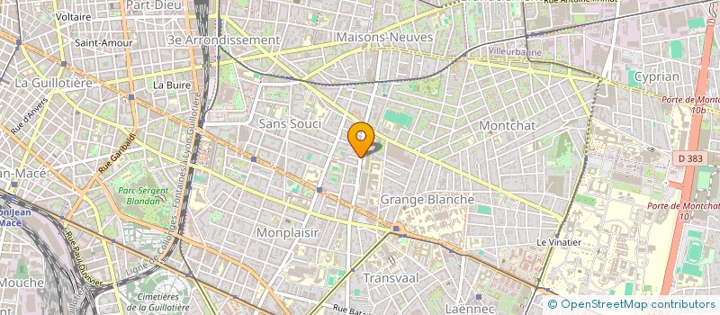 localisation de l'entreprise SCI IMPASSE GAZAGNON  LYON