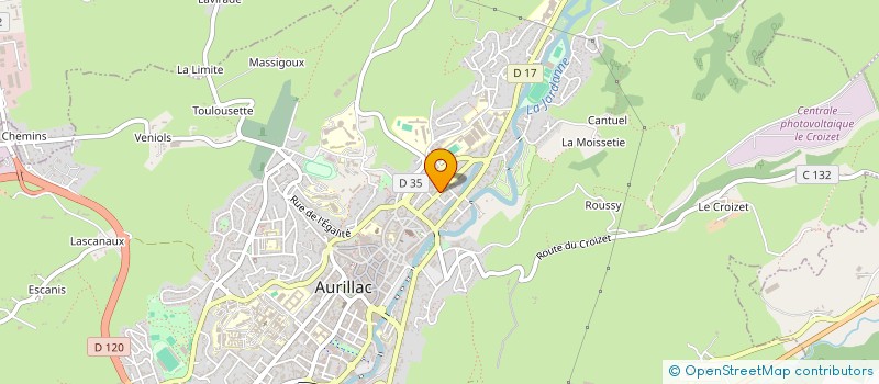 localisation de l'entreprise SCI IMPASSE JEAN JAURES à AURILLAC