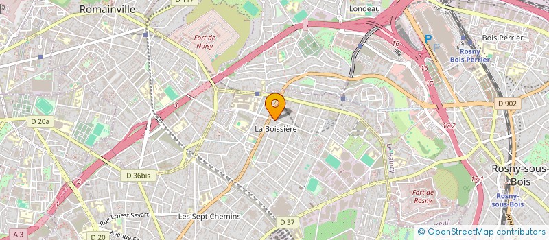 localisation de l'entreprise SCI IMPASSE NANTEUIL à MONTREUIL