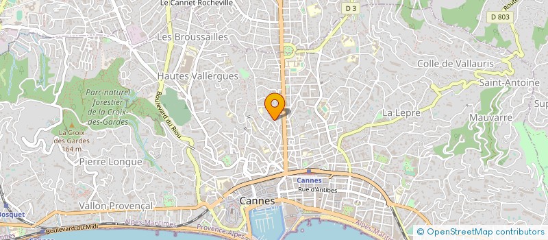 localisation de l'entreprise SCI IMPERATOR MONTBOISSIER à CANNES