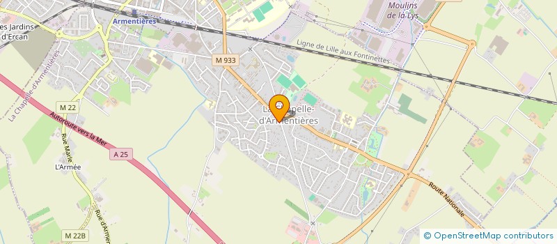 localisation de l'entreprise SCI IMPERATRICE 473  LA CHAPELLE-D'ARMENTIERES