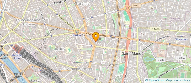 localisation de l'entreprise SCI IMPLANTOLOGIE PARIS  PARIS