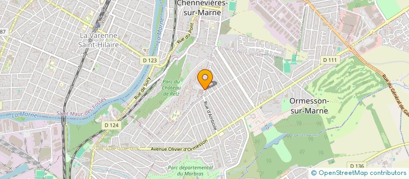 localisation de l'entreprise SCI IMPLUS  CHENNEVIERES-SUR-MARNE