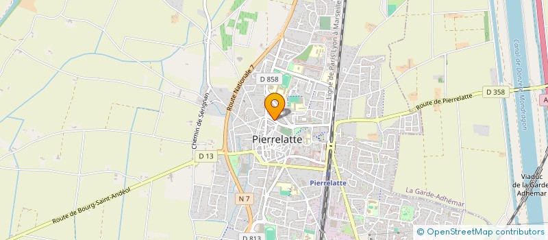 localisation de l'entreprise SCI IMPLUSION  PIERRELATTE