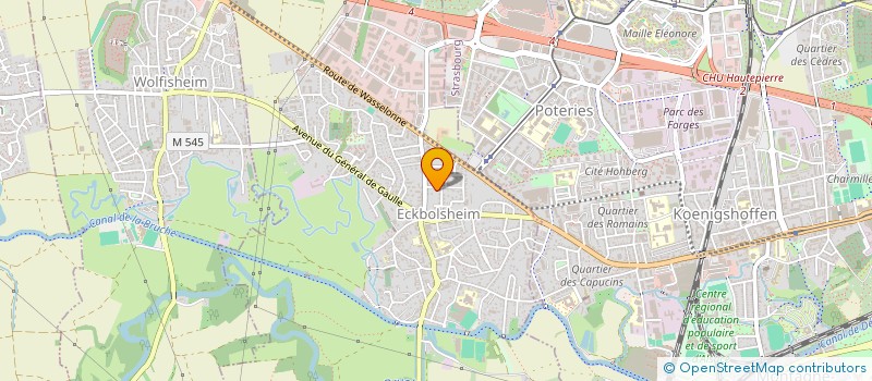 localisation de l'entreprise SCI IMPULSION  ECKBOLSHEIM