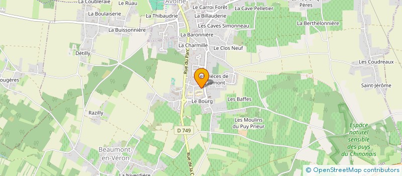 localisation de l'entreprise SCI IMRAGUEN  BEAUMONT-EN-VERON