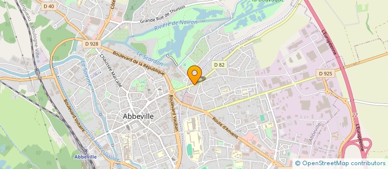 localisation de l'entreprise SCI IMREDA à ABBEVILLE