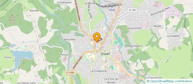localisation de l'entreprise SCI IMTREICH à USSEL
