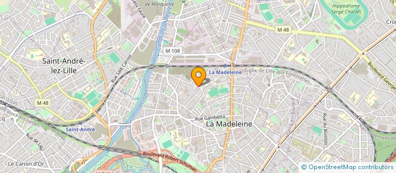 localisation de l'entreprise SCI IN à LA MADELEINE