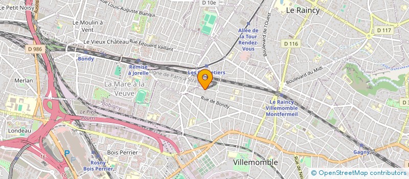 localisation de l'entreprise SCI IN BENAMEUR à VILLEMOMBLE