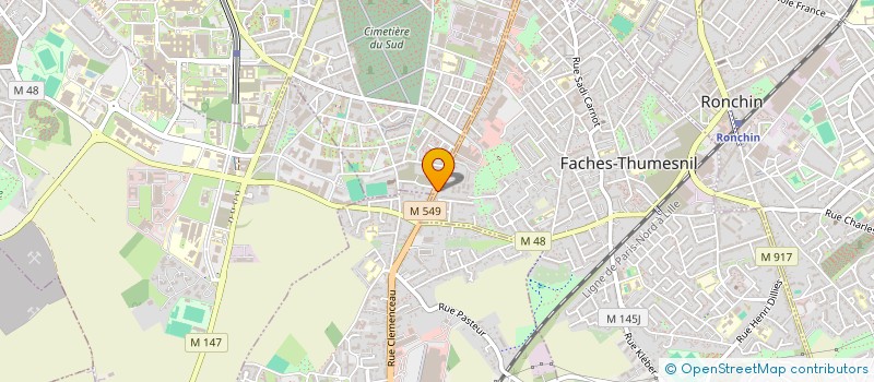 localisation de l'entreprise SCI IN DEMOS  FACHES-THUMESNIL