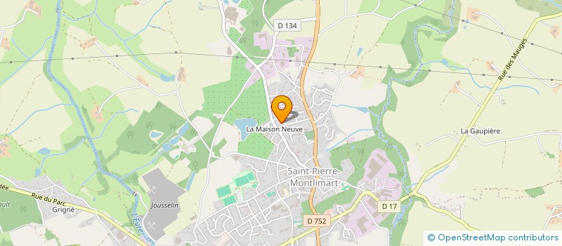 localisation de l'entreprise SCI IN DUPIN  BEAUPREAU-EN-MAUGES