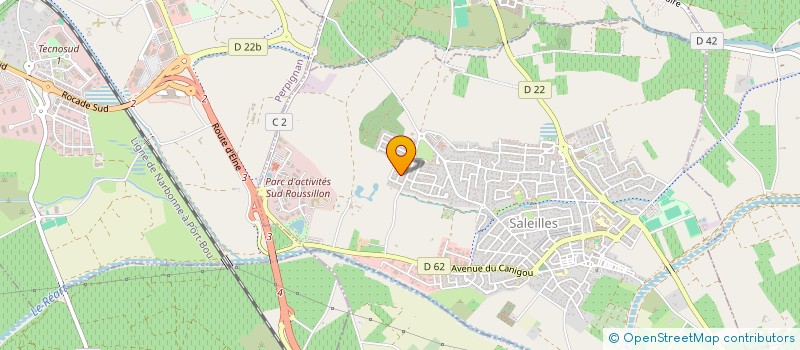 localisation de l'entreprise SCI IN'LAY  SALEILLES