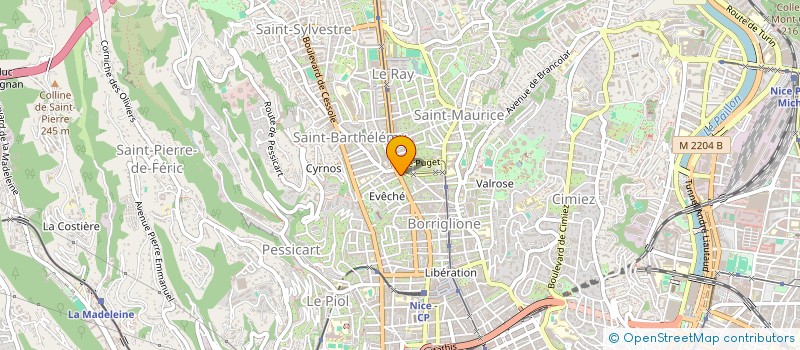 localisation de l'entreprise SCI IN MEMOREM  NICE