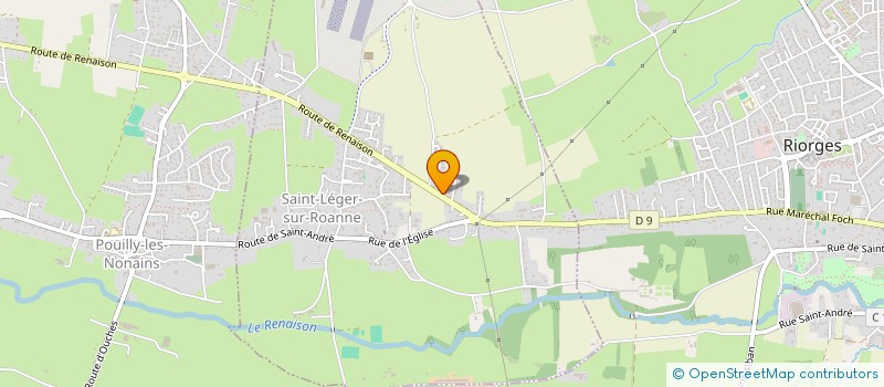 localisation de l'entreprise SCI IN-OFF INVESTISSEMENTS OFFICES  SAINT-LEGER-SUR-ROANNE